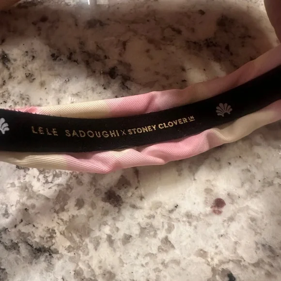 Lele Sadoughi X Stoney Clover Lane WATERMELON KIDS HEART CRYSTAL HEADBAND - Picture 3 of 6